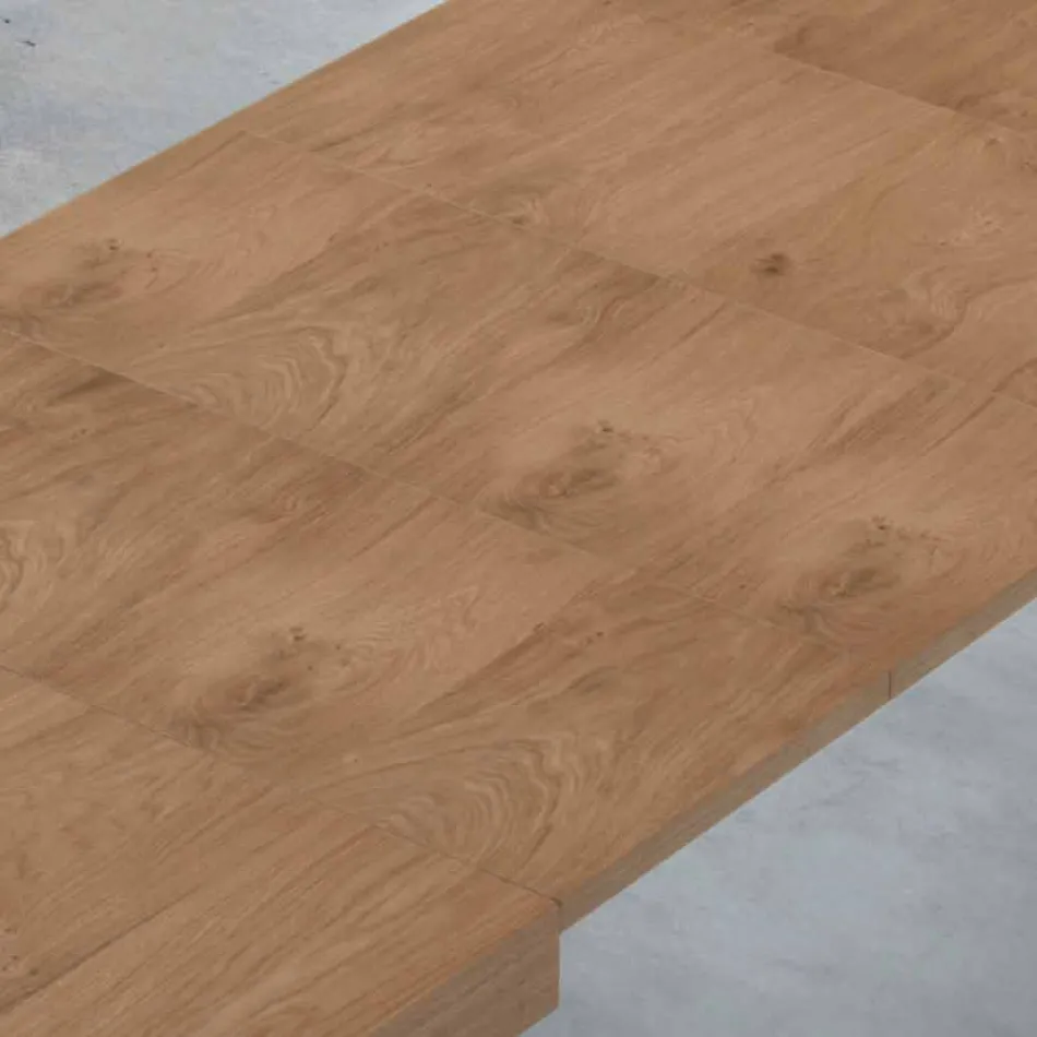 Stół rozkładany do 470 cm z fornirowanego drewna Made in Italy – Gordito Viadurini