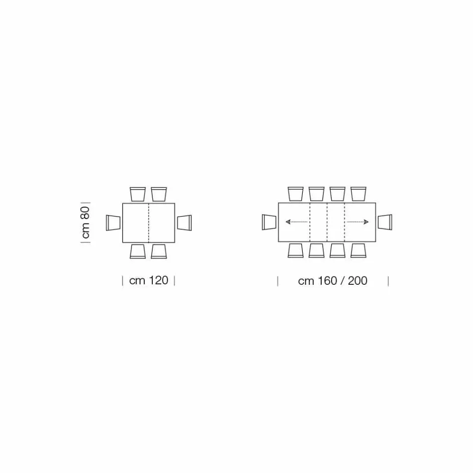 Stół rozkładany do 470 cm z fornirowanego drewna Made in Italy – Gordito Viadurini