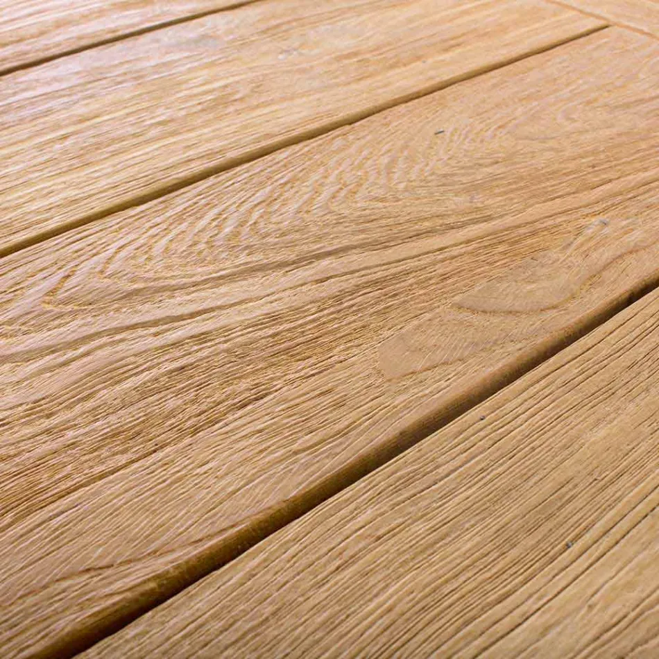 Rozkładany drewniany stół ogrodowy dla 6 osób Homemotion - Hunter Viadurini