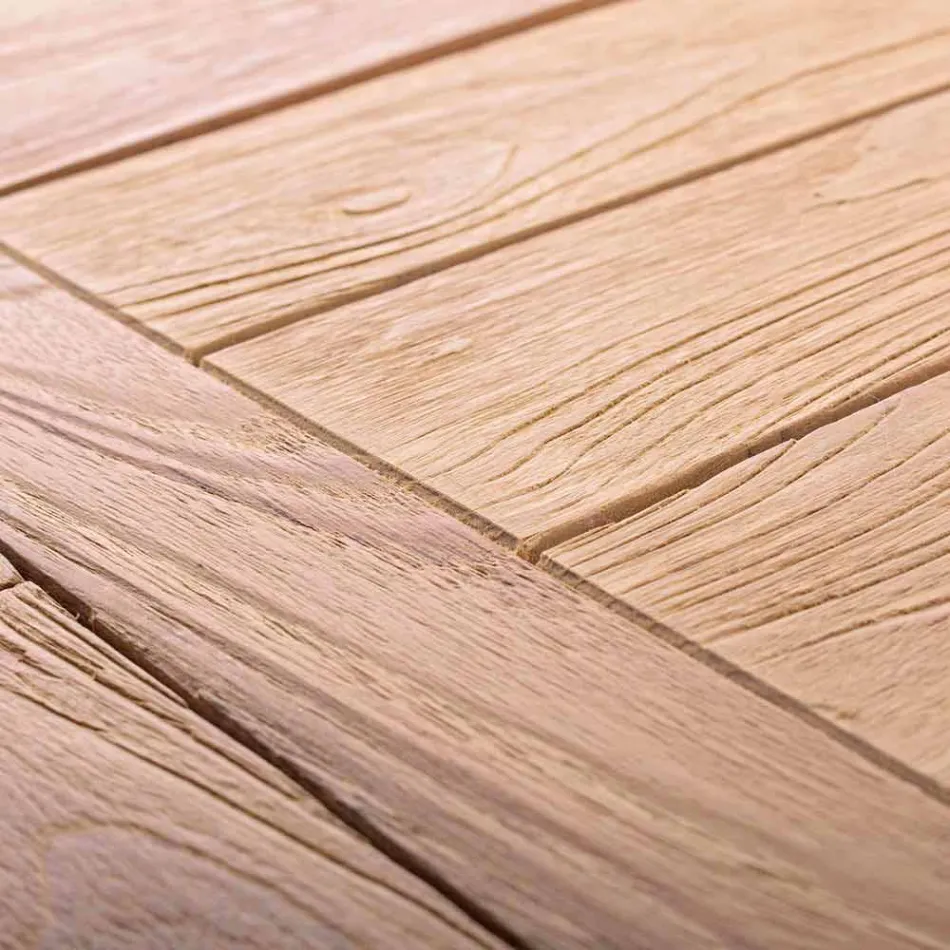 Rozkładany drewniany stół ogrodowy dla 6 osób Homemotion - Hunter Viadurini