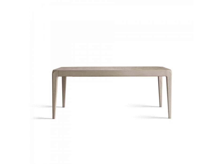 Wysuwany stół z naturalnego szarego orzecha, nowoczesny design Matis Viadurini