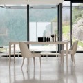 Wysuwany stół z naturalnego szarego orzecha, nowoczesny design Matis