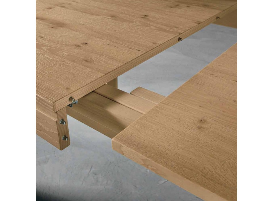 Stół rozkładany z drewna dębowego Made in Italy - Sondrio Viadurini