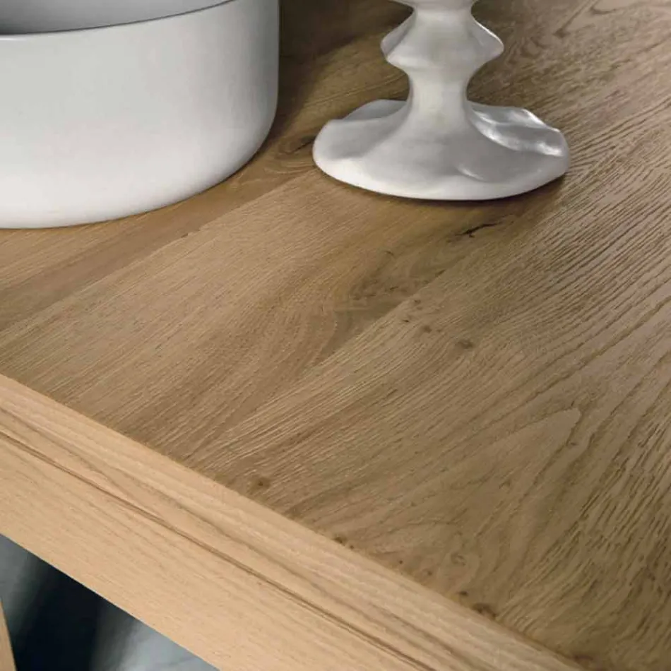 Stół rozkładany z drewna dębowego Made in Italy - Sondrio Viadurini