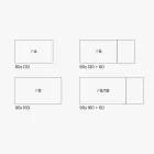 Rozkładany stół z melaminy o różnych wykończeniach Made in Italy - Lily Viadurini