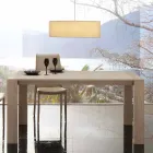 Stół rozkładany z melaminy i nowoczesnego mdf Jesi Viadurini