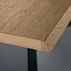 Rozkładany stolik z drewna dębowego Made in Italy - Zerba Viadurini