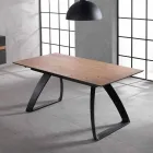 Nowoczesny stół rozkładany z metalowymi nogami, Villongo Viadurini