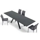 Nowoczesny rozkładany stół z laminowanym drewnianym blatem Made in Italy – Settimmio Viadurini