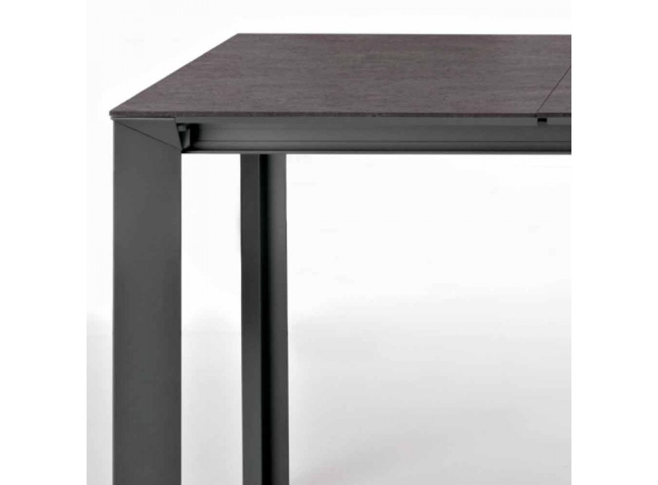 Nowoczesny rozkładany stół z aluminiową strukturą - Blera Viadurini