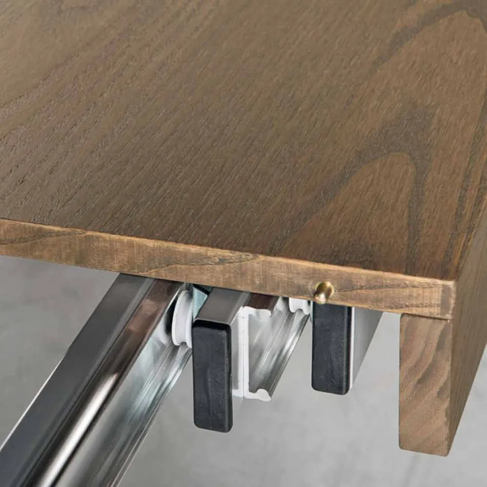 Nowoczesny rozkładany stół z drewna jesionowego produkowanego we Włoszech Parre Viadurini