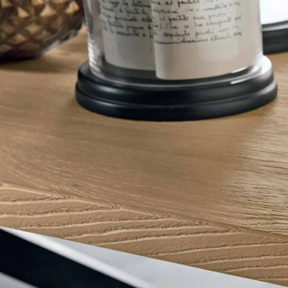 Nowoczesny rozkładany stół z drewna dębowego Made in Italy - Oncino Viadurini