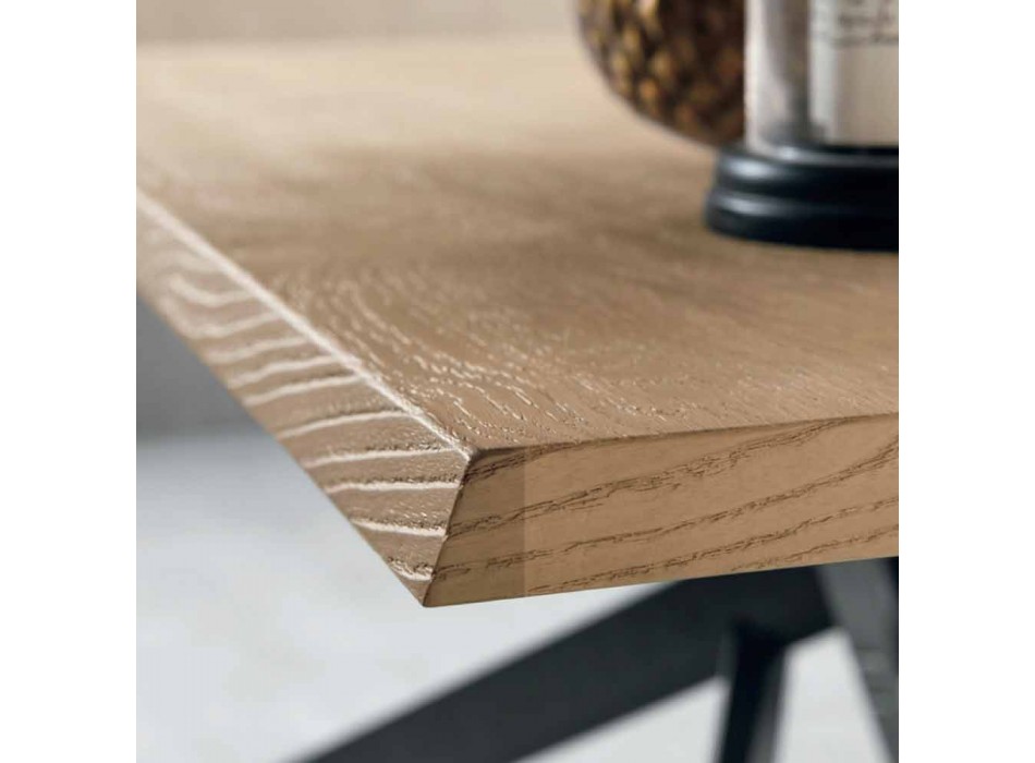 Nowoczesny rozkładany stół z drewna dębowego Made in Italy - Oncino Viadurini