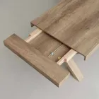 Nowoczesny rozkładany stół z melaminy i Mdf Denver Viadurini