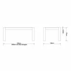 Nowoczesny stół przedłużający z litego dębu, L180 / 280xP100cm, Jacob Viadurini