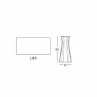 Wysoki stół z blatem HPL i podstawą z polietylenu Made in Italy - Tinuccia Viadurini