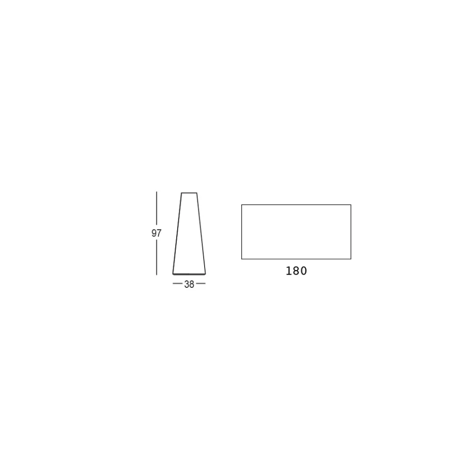 Wysoki stół zewnętrzny z prostokątnym blatem z Hpl Made in Italy - Forlina Viadurini