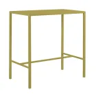 Wysoki stół ogrodowy ze stali galwanizowanej Made in Italy - Vesna Viadurini