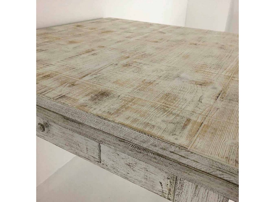 Rozkładany stół rzemieślniczy do 170 cm z drewna Made in Italy - Marsylia Viadurini