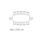 Stół z ceramicznym blatem w kształcie beczki i stalową podstawą Made in Italy - Ezzellino Viadurini