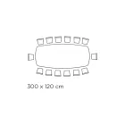 Stół z ceramicznym blatem w kształcie beczki i stalową podstawą Made in Italy - Ezzellino Viadurini