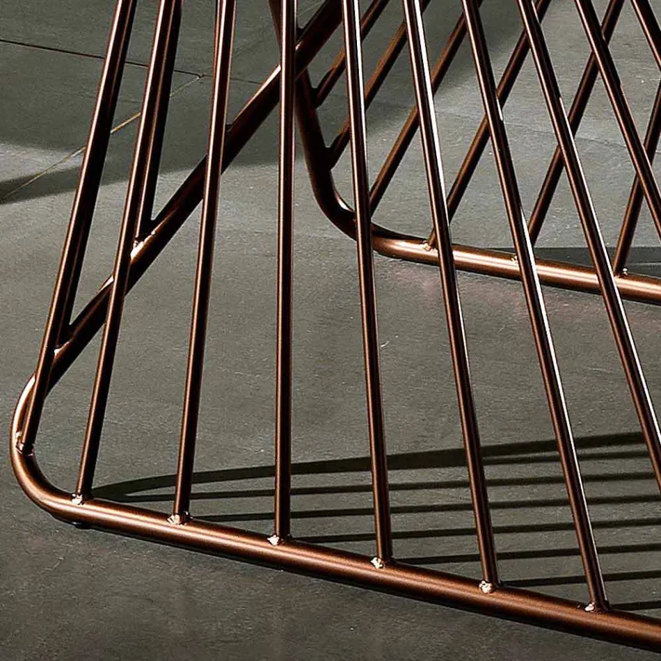 Stół z blatem wykonanym we Włoszech nowoczesnej ceramiki szklanej, Mitia Viadurini