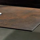 Stół z blatem wykonanym we Włoszech nowoczesnej ceramiki szklanej, Mitia Viadurini