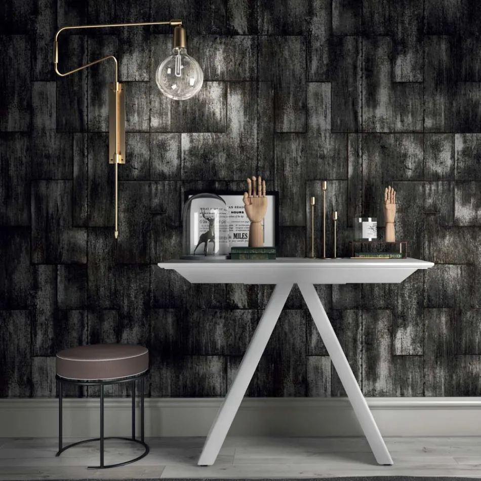 Rozkładany stół konsolowy do 325 cm z laminatu Made in Italy - dalmatyński Viadurini