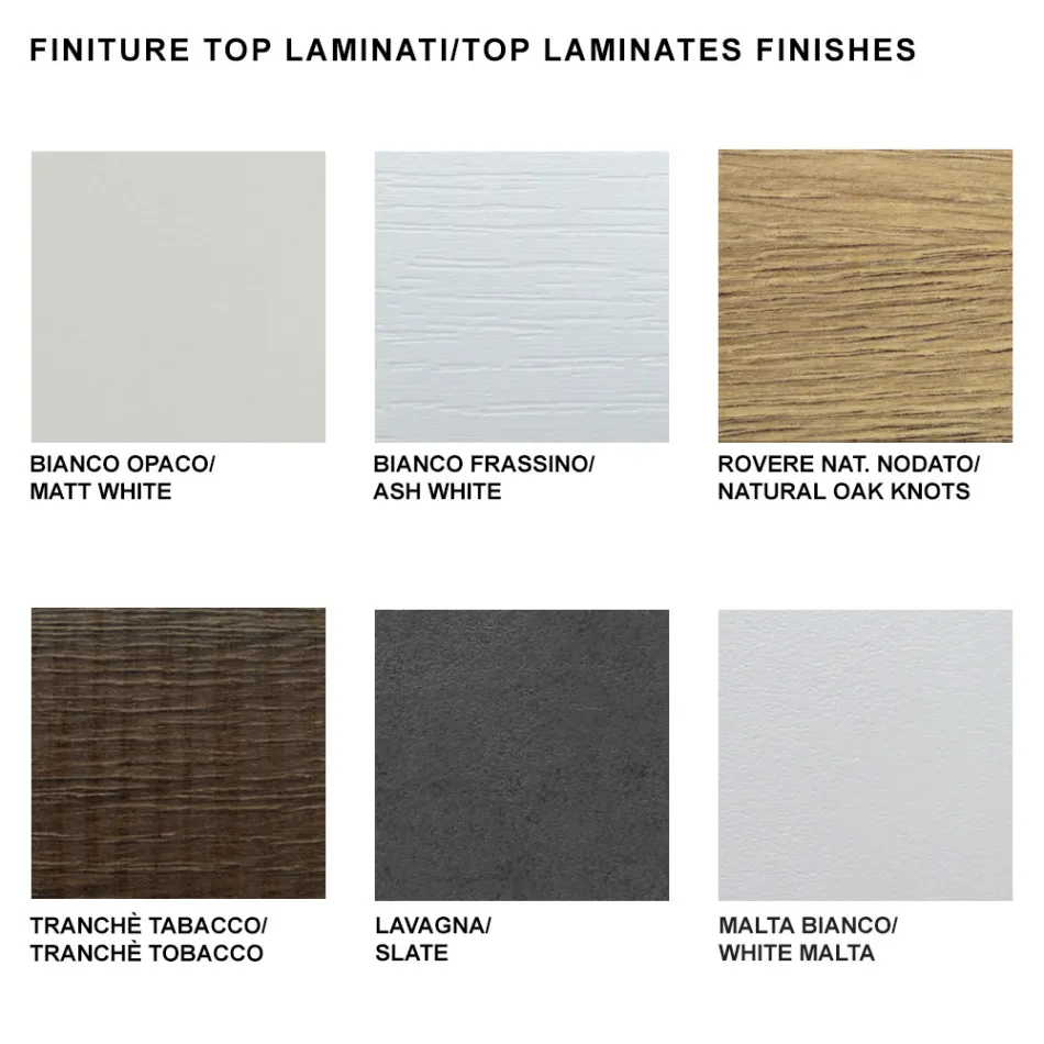 Rozkładany stół konsolowy do 325 cm z laminatu Made in Italy - dalmatyński Viadurini