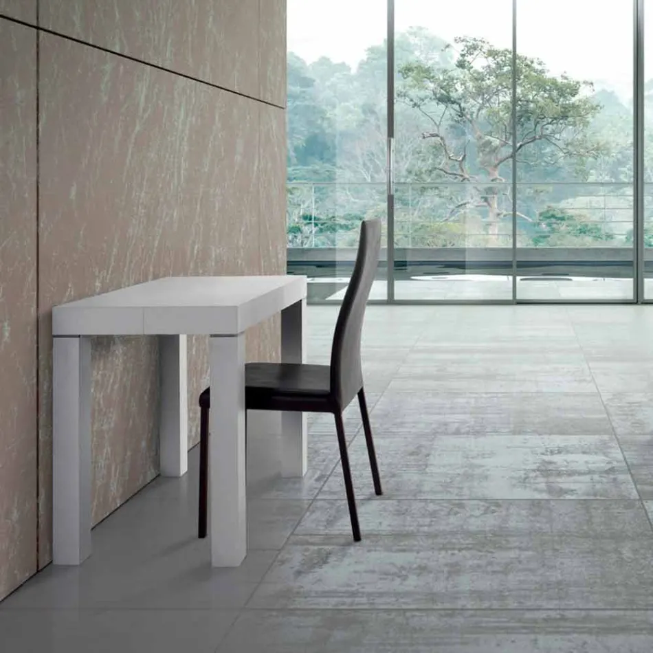 Rozkładany stół konsolowy do 325 cm z laminatu Made in Italy - Gordito Viadurini