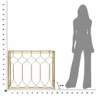 Prostokątna konsola z żelaza o nowoczesnym designie - Karine Viadurini