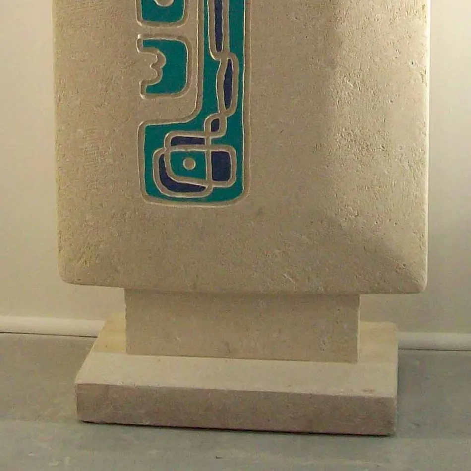 Rozszerzanie prostokątny kamień i kryształ Soter konsola projekt Viadurini