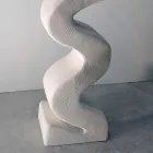 Okrągły stół konsola w kamiennych i kryształowych Babylas projektowych Viadurini