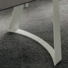 Rozkładany stół kuchenny do 280 cm z efektem marmuru Made in Italy - Pinokio Viadurini