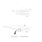 Rozkładany stół kuchenny do 280 cm z drewna Made in Italy - Carlino Viadurini
