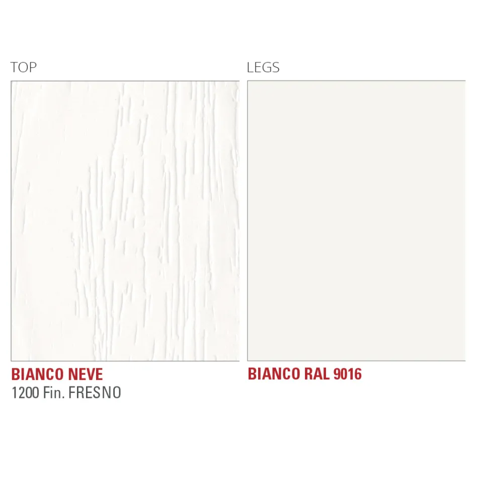 Stół kuchenny z HPL z metalową podstawą Fine Made in Italy - Pinokio Viadurini