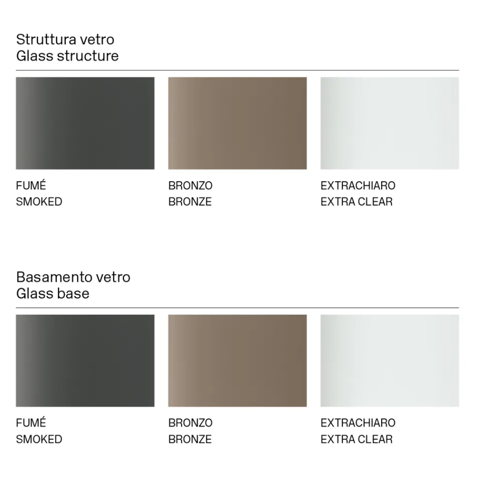 Prostokątny stół kuchenny ze szklanym blatem i podstawą Made in Italy - Tiseo Viadurini