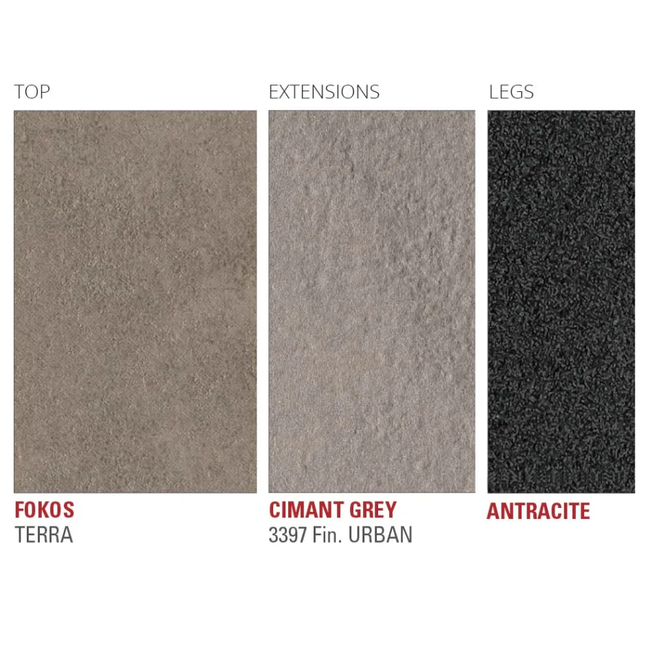 Rozkładany stół kuchenny z ceramiki Fine Laminam Made in Italy - Efisto Viadurini