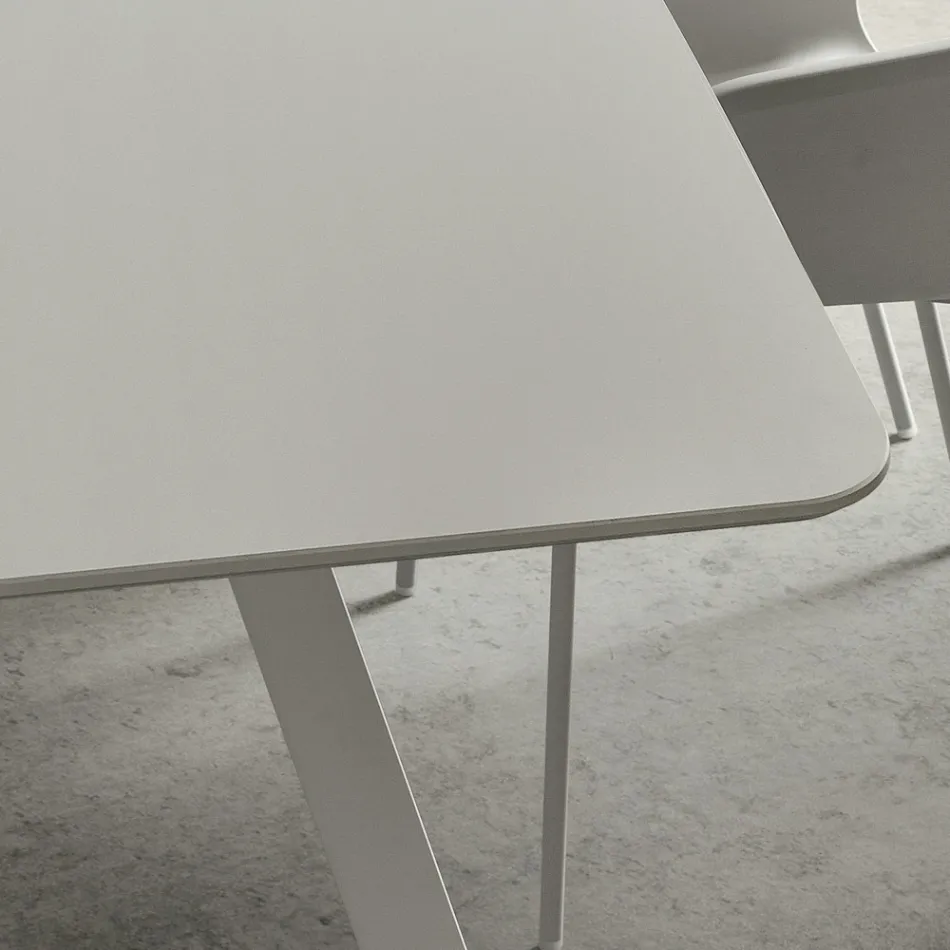 Stół kuchenny z blatem w kształcie beczki w Fenix Made in Italy, Luxury - Lingotto Viadurini