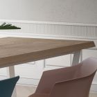 Naprawiono metalowy stół kuchenny i drewniany blat Made in Italy - Bastiano Viadurini