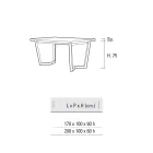 Naprawiono metalowy stół kuchenny i drewniany blat Made in Italy - Bastiano Viadurini