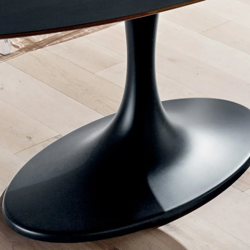 Stół kuchenny z Fenix i lakierowanego syntetycznego marmuru Made in Italy - Brontolo Viadurini