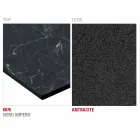 Stół kuchenny HPL z antracytową podstawą metalową Made in Italy - Aresto Viadurini