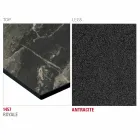 Stół kuchenny HPL z antracytową podstawą metalową Made in Italy - Aresto Viadurini