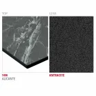 Stół kuchenny HPL z antracytową podstawą metalową Made in Italy - Aresto Viadurini