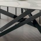 Stół kuchenny z laminatu o metalowej konstrukcji Made in Italy - Carlino Viadurini