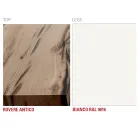 Stół kuchenny z drewna i metalu Made in Italy, wysoka jakość - Dotto Viadurini