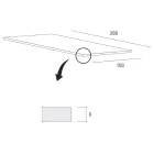 Stół kuchenny z drewna i metalu Made in Italy, wysoka jakość - Dotto Viadurini