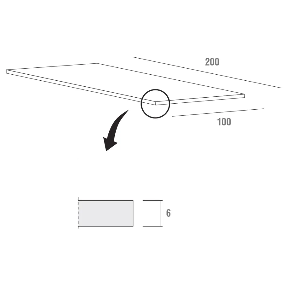 Stół kuchenny z drewna i metalu Made in Italy, wysoka jakość - Dotto Viadurini
