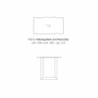 Stół kuchenny z litego drewna i metalu wykonany we Włoszech, Flora Viadurini